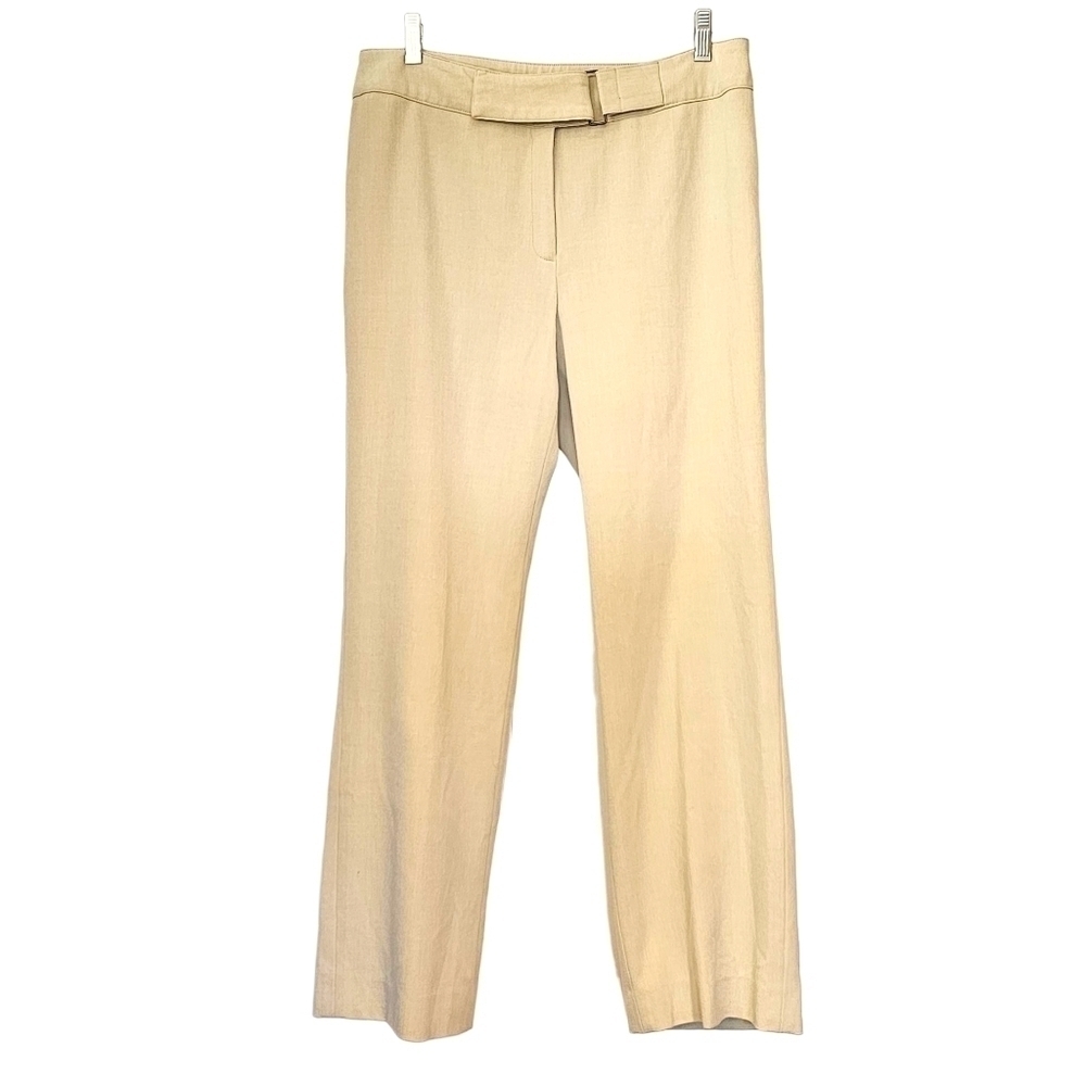 Jones New York Beige Wide Leg Stretch Pant Size 10